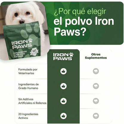 Suplemento todo-en-uno para tu perro • Iron Paws®️